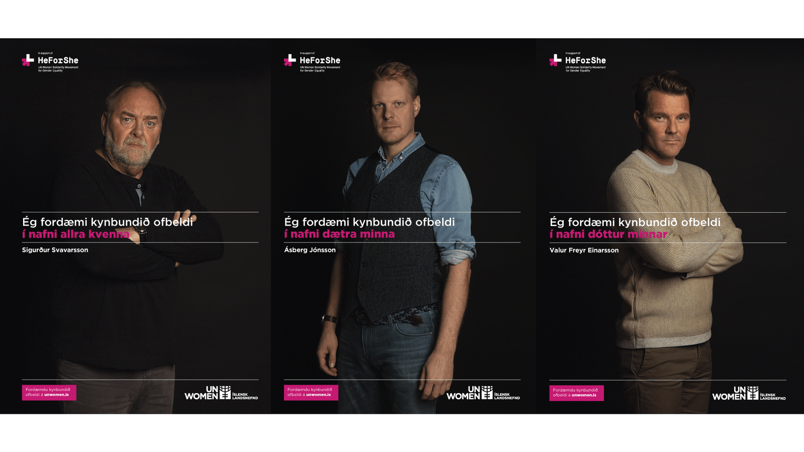 HeForShe veggspjald 4 fyrir UN WOMEN